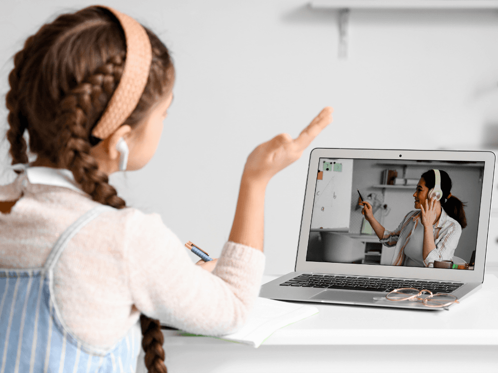 Online tutoring session